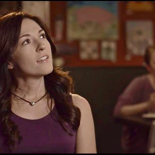 Actress Kate Caldwell in short film "Practice"