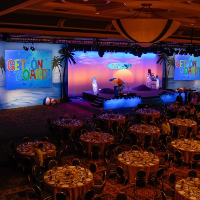 San Diego National meeting Beech Themed stage