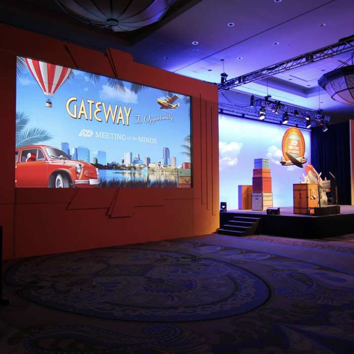 Travel Themed Stage Set